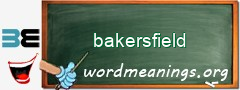 WordMeaning blackboard for bakersfield